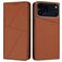 Mobigear Frosted Flip iPhone 18 Pro Max Étui Portefeuille - Marron