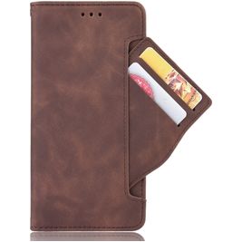 Mobigear Slide Wallet Housse Xiaomi Redmi Note 9S Etui Porte-Monnaie - Marron