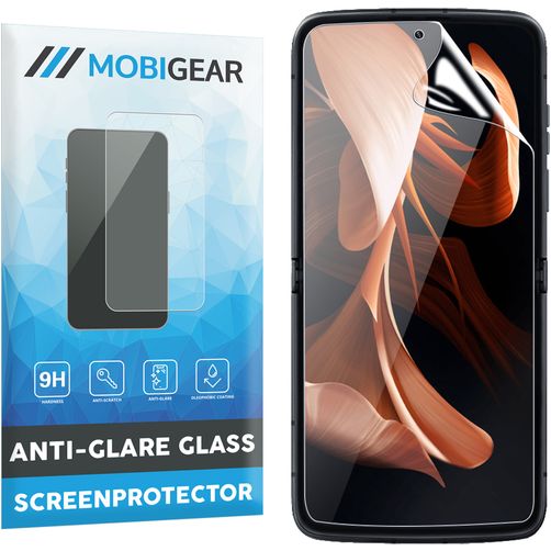 Mobigear Motorola Razr (2022) Verre trempé Protection d'écran - Compatible Coque - Noir