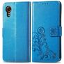 Mobigear Clover Housse Samsung Galaxy Xcover 7 Etui Porte-Monnaie - Bleu