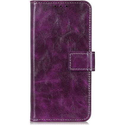 Mobigear Basic Housse Motorola Edge (2020) Etui Porte-Monnaie - Violet