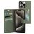 Mobiparts Classic Wallet Housse iPhone 15 Pro Etui Porte-Monnaie - Stone Green