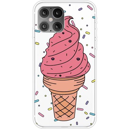 Mobigear Design Coque iPhone 12 Pro Max Coque arrière en TPU Souple - Ice Cream