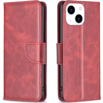 Mobigear Excellent Housse iPhone 15 Etui Porte-Monnaie - Rouge