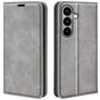 Mobigear Retro Slim Housse Samsung Galaxy S26 Etui Porte-Monnaie - Gris