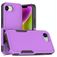 Mobigear Heavy Armor Coque iPhone 16e Coque arrière Rigide Anti-Chocs - Violet