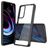 Mobigear Crystal Coque Motorola Edge (2021) Coque arrière Rigide - Transparent / Noir