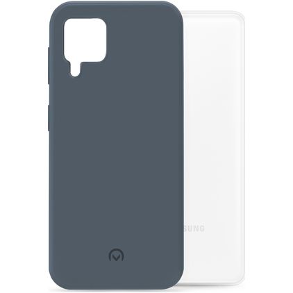 Mobilize Rubber Gelly Coque Samsung Galaxy A22 4G Coque arrière en TPU Souple - Matt Blue