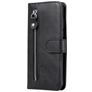 Mobigear Zipper Housse Xiaomi Redmi Note 9 Etui Porte-Monnaie - Noir