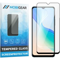 Mobigear Premium Vivo Y76 Verre trempé Protection d'écran - Compatible coque - Noir