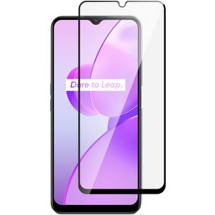 Mobigear Premium Realme C31 Verre trempé Protection d'écran - Compatible Coque - Noir