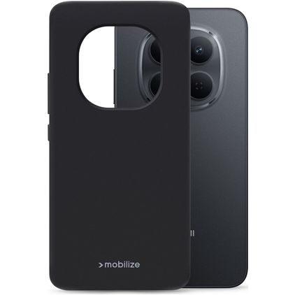 Mobilize Rubber Gelly Coque Xiaomi Redmi Note 17 Pro Coque arrière en TPU Souple - Noir