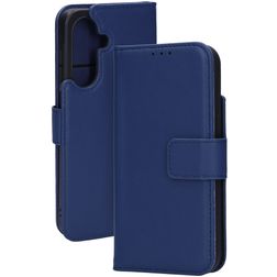 Mobiparts Housse Samsung Galaxy A26 Etui en Cuir Véritable Porte-Monnaie - Bleu