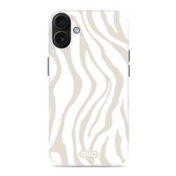 MIO Coque iPhone 16 MagSafe Coque arrière Rigide - Sandy Zebra