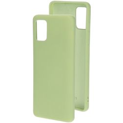 Mobiparts Coque Samsung Galaxy A51 Coque arrière en Silicone - Pistache Green