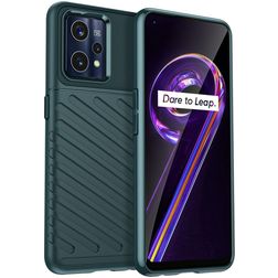 Mobigear Groove Coque Realme 9 Pro Plus Coque arrière en TPU Souple - Vert