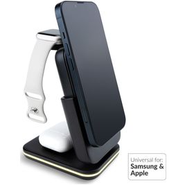 Mobilize 4in1 Detachable - Station de recharge Qi Wireless 15W - Noir