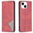 Mobigear Rhombus Slim Housse iPhone 15 Etui - Rouge
