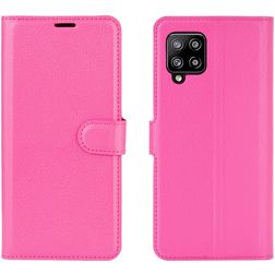 Mobigear Classic Housse Samsung Galaxy A42 Etui Porte-Monnaie - Magenta