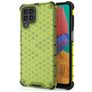 Mobigear Honeycomb Coque Samsung Galaxy M33 Coque arrière Rigide Anti-Chocs - Vert