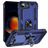 Mobigear Armor Ring Coque iPhone 16e Coque arrière Rigide Anti-Chocs avec Anneau-Support - Bleu