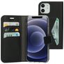 Mobiparts Classic Wallet Housse iPhone 12 Etui Porte-Monnaie - Noir