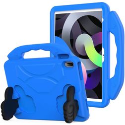 Mobigear Thumbs Up Coque iPad 11 (2025) Coque de tablette pour enfants avec Poignée Enfants en EVA - Bleu