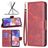 Mobigear Excellent Samsung Galaxy A23 Étui Portefeuille - Rouge