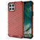 Mobigear Honeycomb Coque iPhone 12 Pro Max Coque arrière Rigide Anti-Chocs - Rouge