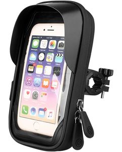 Mobigear Weather Shield Support vélo Fixation guidon Coque - Universel (max 17 cm x 9 cm) - Noir
