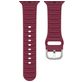 Mobigear Bumpy Bracelet Silicone Apple Watch Fermeture boucle ardillon - 49/46/45/44 mm - Bordeaux