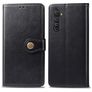 Mobigear Snap Button Housse Realme X50 Pro Etui Porte-Monnaie - Noir