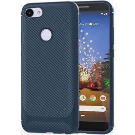 Mobigear Racing Coque Motorola Moto E6 Play Coque arrière en TPU Souple - Bleu