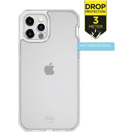 ITSkins HybridFrost Coque Transparente iPhone 12 Pro Max Coque arrière Rigide Anti-Chocs - Transparent