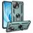Mobigear Armor Ring Xiaomi Mi 11 Lite Plastique rigide Coque arrière Antichoc avec bague de maintien - Vert