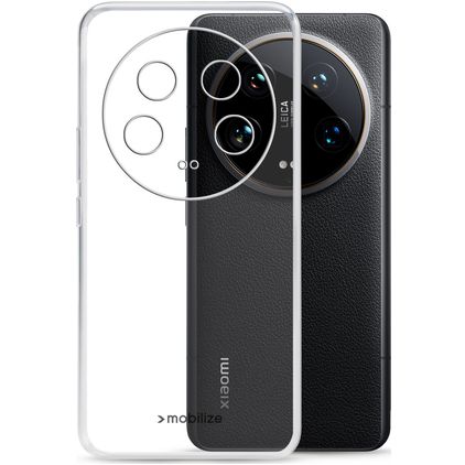 Mobilize Gelly Coque Transparente Xiaomi 14 Ultra Coque arrière en TPU Souple - Transparent