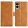 Mobigear Slim Magnet Housse Samsung Galaxy S25 Edge Etui Porte-Monnaie - Cognac