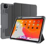 Mutural Tri-Fold Tough Coque iPad Pro 11 Pouces (2021) Etui + Porte-crayon - Noir