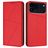 Mobigear Frosted Flip Housse iPhone 17 Pro Max Etui Porte-Monnaie - Rouge