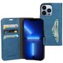 Mobiparts Classic Wallet Housse iPhone 13 Pro Etui Porte-Monnaie - Steel Blue