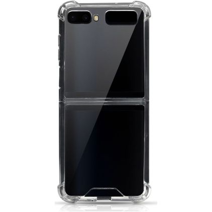 Mobigear Cushion Transparent Samsung Galaxy Z Flip TPU souple Coque arrière Antichoc - Transparent