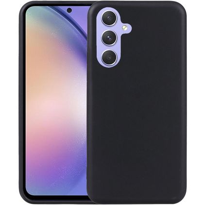 Mobigear Basics Coque Samsung Galaxy A54 Coque arrière en TPU Souple - Noir