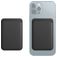 Mobigear Wallet - Porte Cartes en - 3 Cartes - Compatible MagSafe - Noir