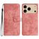Mobigear Butterfly Housse iPhone 17 Pro Etui Porte-Monnaie - Rose