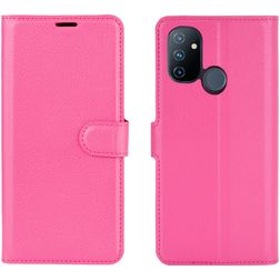 Mobigear Classic Housse OnePlus Nord N100 Etui Porte-Monnaie - Magenta