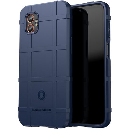 Mobigear Rugged Shield Coque Samsung Galaxy Xcover 7 Pro Coque arrière en TPU Souple Anti-Chocs - Bleu
