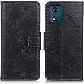 Mobigear Classy Housse Motorola Moto E13 Etui Porte-Monnaie - Noir