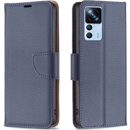 Mobigear Wallet Housse Xiaomi 12T Etui Porte-Monnaie - Bleu