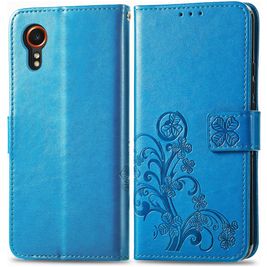 Mobigear Clover Housse Samsung Galaxy Xcover 7 Etui Porte-Monnaie - Bleu