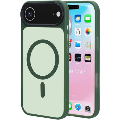 Mobiparts Hardcover Coque iPhone Air MagSafe Coque arrière Rigide - Satin Green